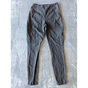 Athleta Headlands Hybrid Cargo Tights Black High Rise Hiking Pants Womens Size 4